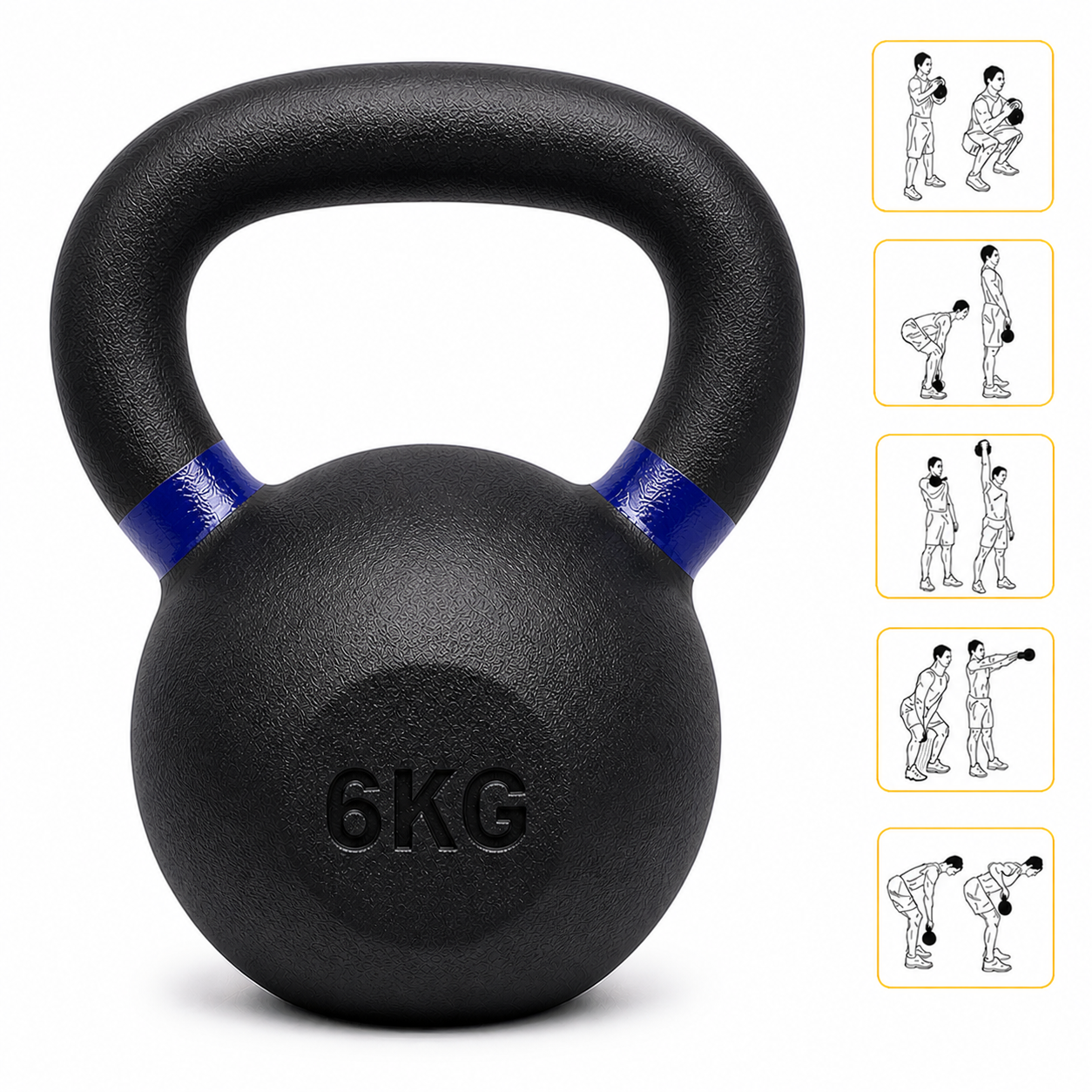 MANCUERNA RUSA 6 KG — Mancuerna Profesional de Alto Rendimiento | iFocus Fit