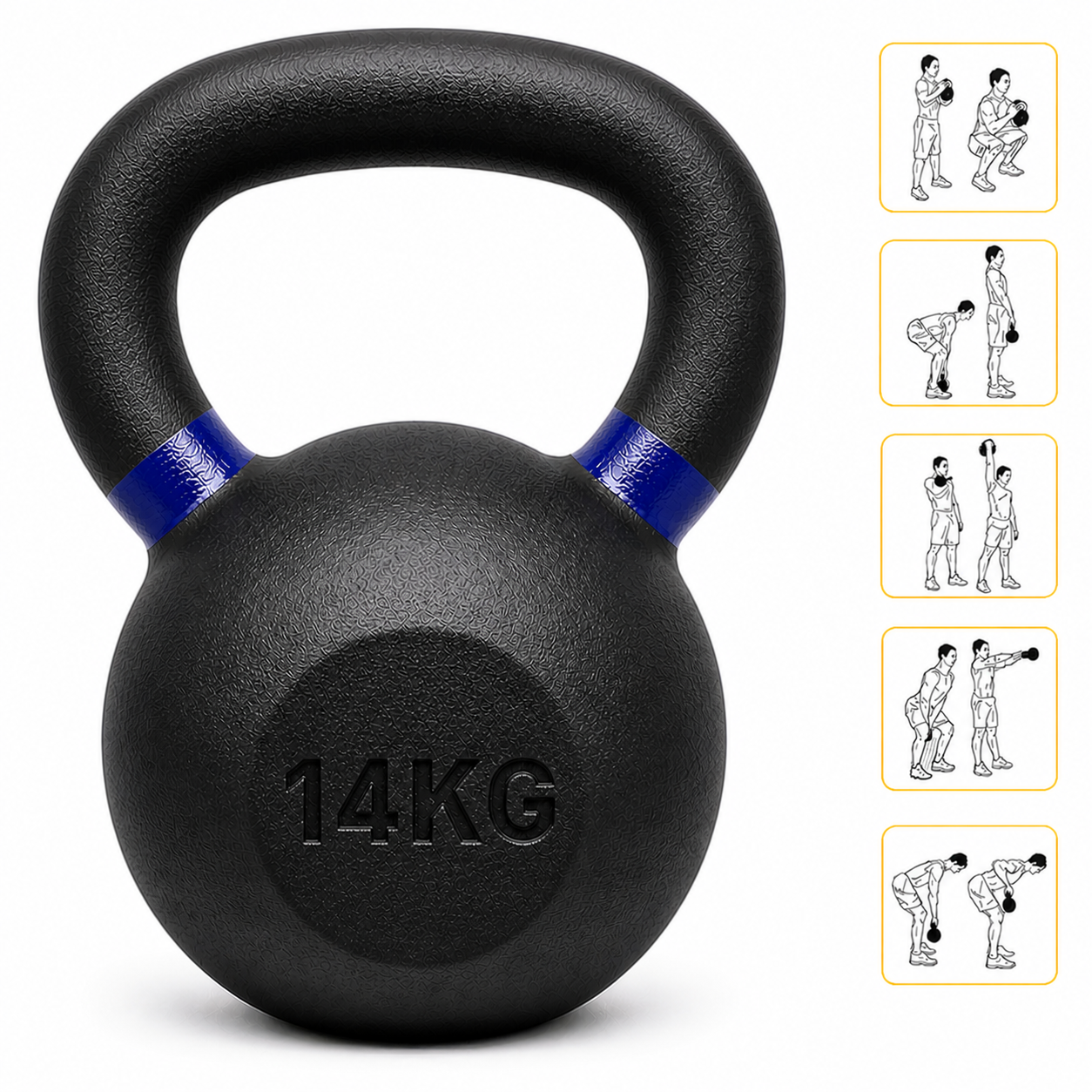 MANCUERNA RUSA 14 KG — Mancuerna Profesional de Alto Rendimiento | iFocus Fit
