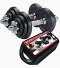 Kit de Pesas 20 Kg Negro — Set Modular con Barra y Discos para Gimnasio en Casa | iFocus Fit
