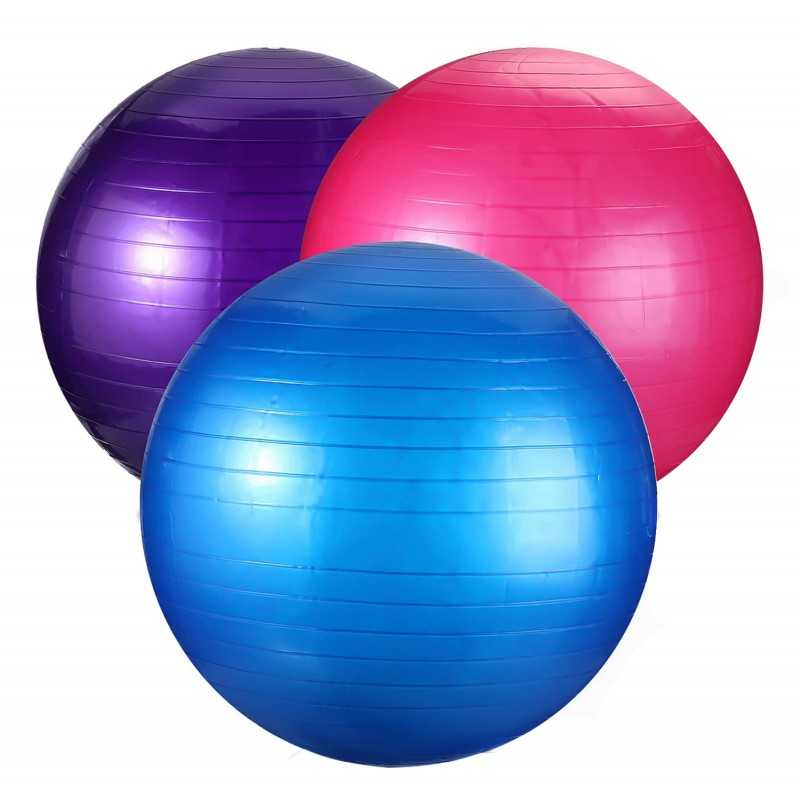 Pelota Inflable Yoga 55 cm g — Fitball Anti-explosión Tamaño Estándar | iFocus Fit