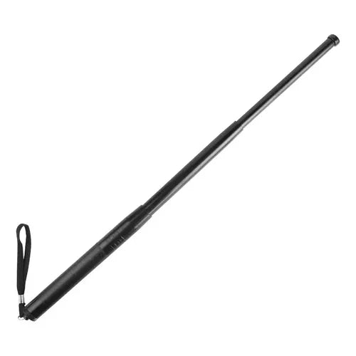 Tambo Negro Bastón 3 Secciones — Bastón Telescópico Plegable para Artes Marciales | iFocus Fit
