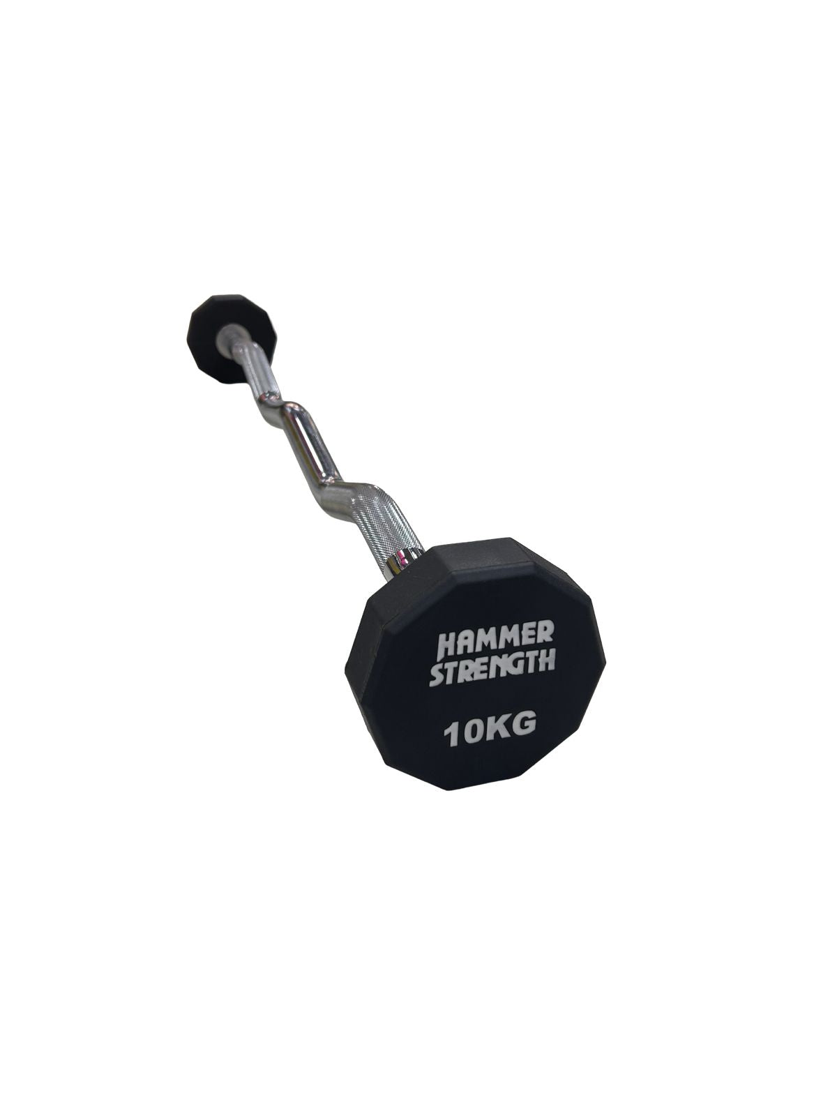 Barra Fija Hummer 10 Kg PU Curva — Barra Z de 10 Esquinas con Recubrimiento Profesional | iFocus Fit