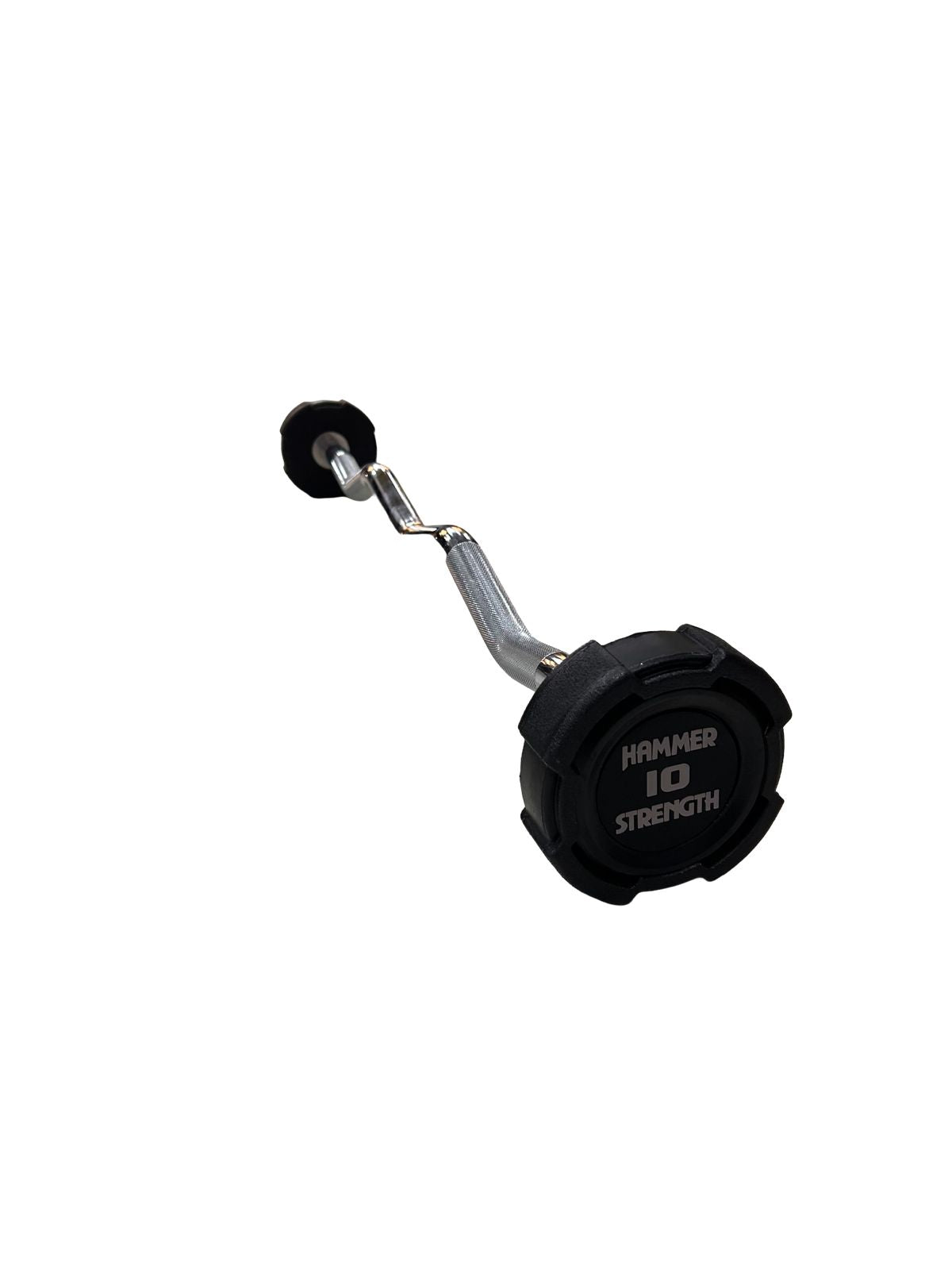 Barra Peso Fijo Hummer Curva 10 Kg con Bump Protector — Barra Z con Amortiguación de Impactos | iFocus Fit