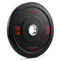 Disco Olímpico en Caucho 2 Pulgadas 15 LB SportFitness — Disco Recubierto Profesional | iFocus Fit
