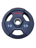 Disco Olímpico PU LF Tres Agujeros — Agarre Ergonómico | iFocus Fit
