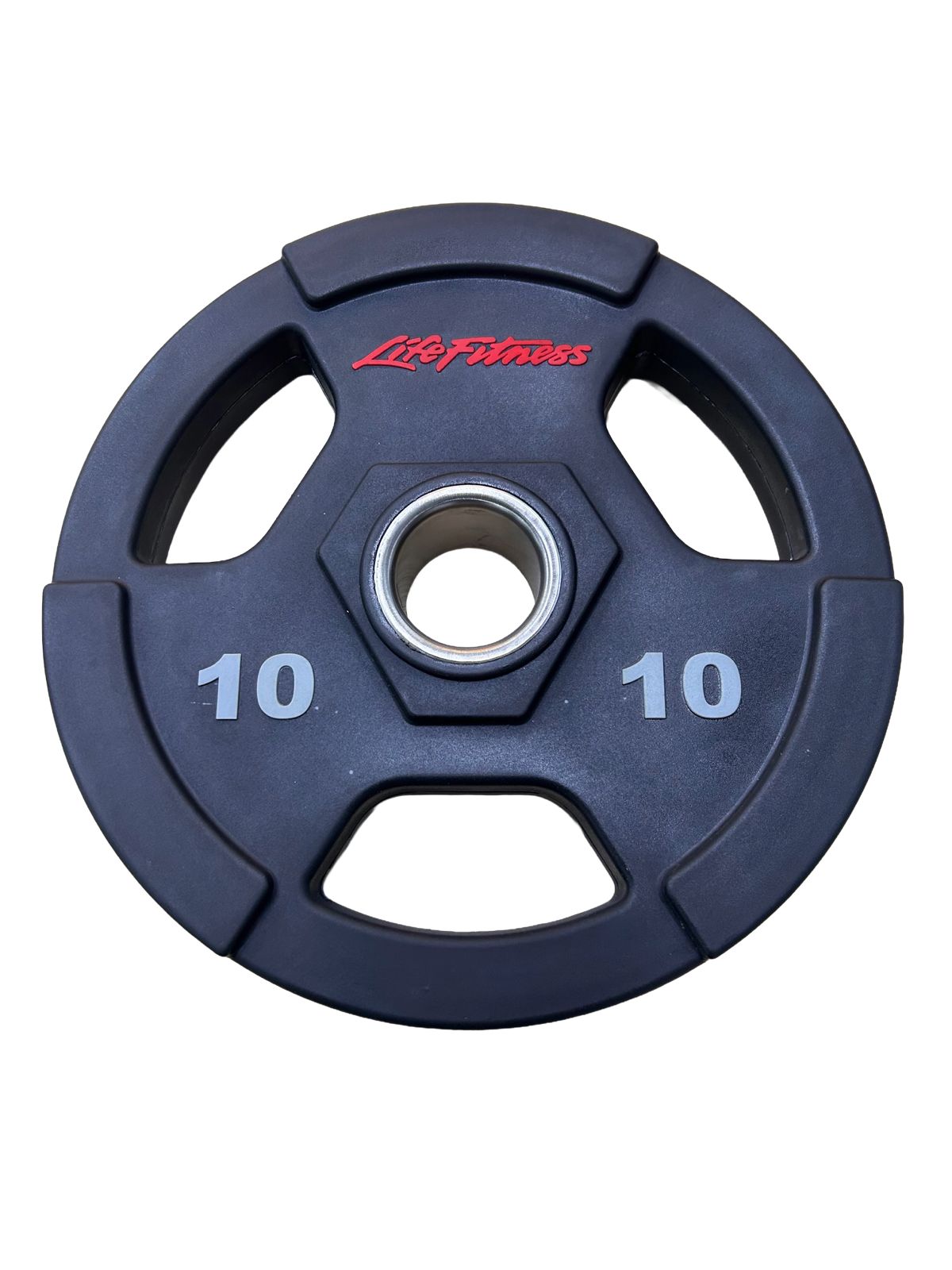 Disco Olímpico PU LF Tres Agujeros — Agarre Ergonómico | iFocus Fit