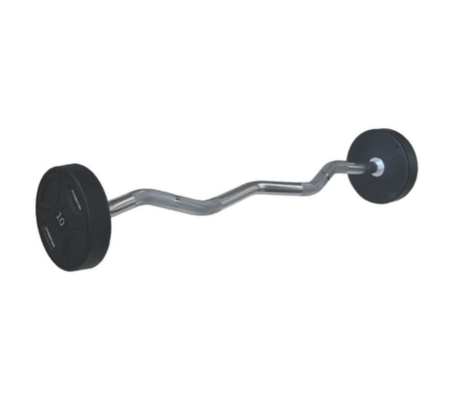 Barra Curveada EZ de Peso Fijo 20Kg — Agarre Ergonómico | iFocus Fit