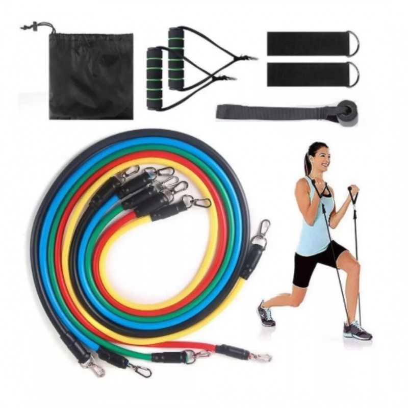 Set De Cuerdas Tubulares Elásticas En — Kit de Resistencia Multifuncional | iFocus Fit