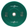DISCO OLIMPICO EN CAUCHO 2PUL -10KG (VERDE) — Disco Recubierto Profesional | iFocus Fit