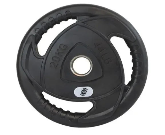 DISCO OLIMPICO EN ACERO Y CAUCHO 2PUL -20kg — Disco Recubierto Profesional | iFocus Fit