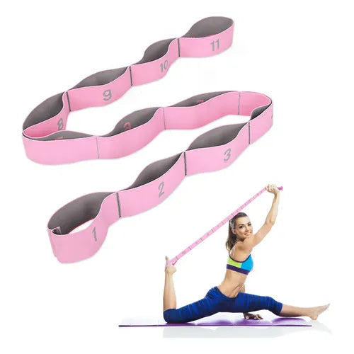 Banda Elástica de Yoga — Strap para Estiramientos Asistidos y Resistencia | iFocus Fit