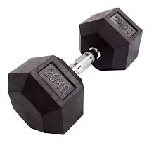 MANCUERNA ENCAUCHADA HEXA 20KG — Mancuerna Profesional de Alto Rendimiento | iFocus Fit