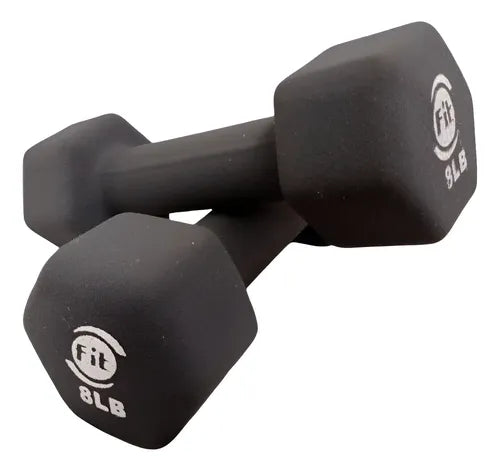 MANCUERNA EN NEOPRENO 8LB (HEXAGONAL) HA — Mancuerna Profesional de Alto Rendimiento | iFocus Fit