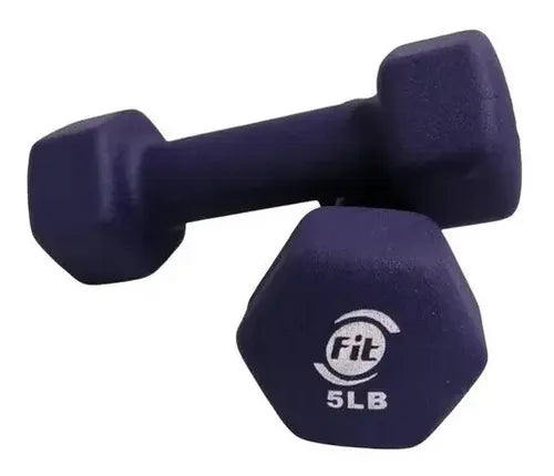 MANCUERNA EN NEOPRENO 5LB (HEXAGONAL) HA — Mancuerna Profesional de Alto Rendimiento | iFocus Fit
