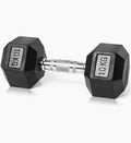MANCUERNA ENCAUCHETADA 10KG (HEXAGONAL) — Mancuerna Profesional de Alto Rendimiento | iFocus Fit