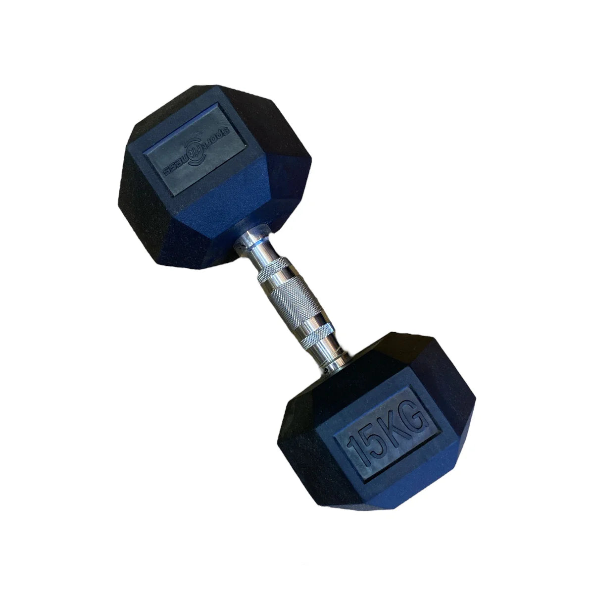 MANCUERNA ENCAUCHETADA 15KG (HEXAGONAL) DB-R-301 SPORTFITNESS — Mancuerna Profesional de Alto Rendimiento | iFocus Fit