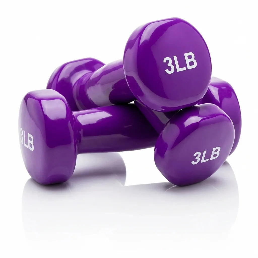 Mancuerna Vinilo 3 Libras — Agarre Ergonómico | iFocus Fit