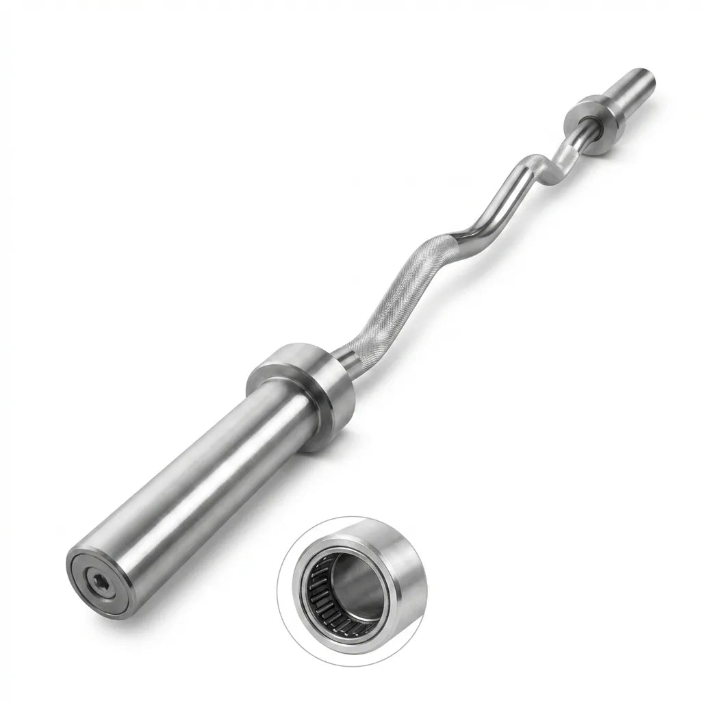 Barra Olímpica Curva 1.2M — Accesorio de Fuerza | iFocus Fit