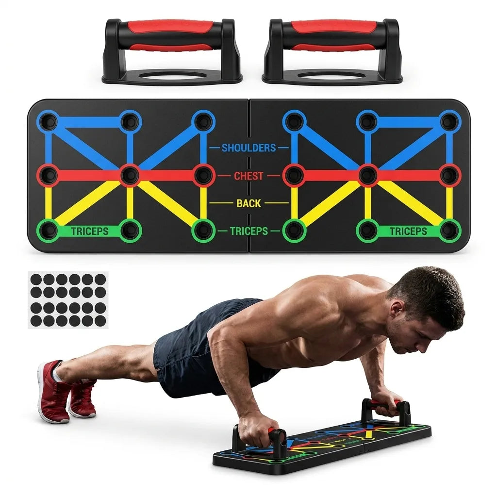 Tabla Para Flexiones Portátil Push Up — Sistema de Entrenamiento Multi-Posición 9 en 1 | iFocus Fit