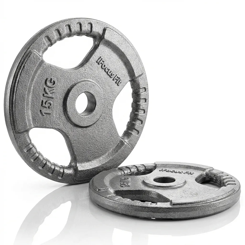 Disco de Hierro Estándar 15kg (29mm) — Hierro Fundido de Alta Densidad | iFocus Fit