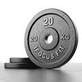 Disco de Hierro Estándar 20kg — Hierro Fundido de Alta Resistencia | iFocus Fit