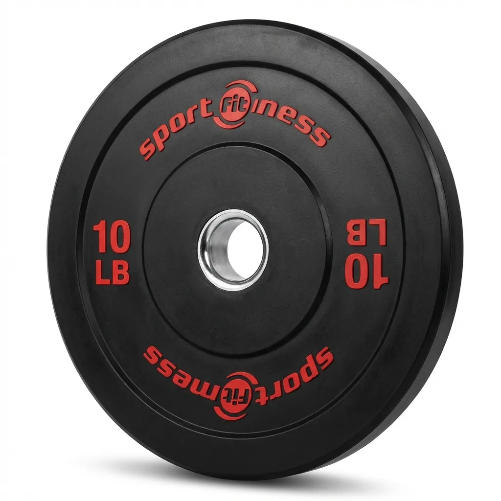 Disco Olímpico en Caucho 2 Pulgadas 15 LB SportFitness — Disco Recubierto Profesional | iFocus Fit