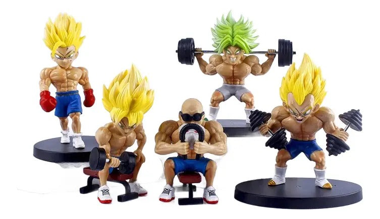 SET FIGURAS DEPORTIVAS DRAGON BALL Z X 5 PCS