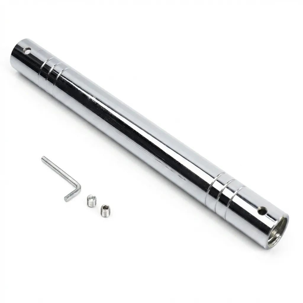 Conector de Barra 30cm Cromado — Accesorio Olímpico | iFocus Fit